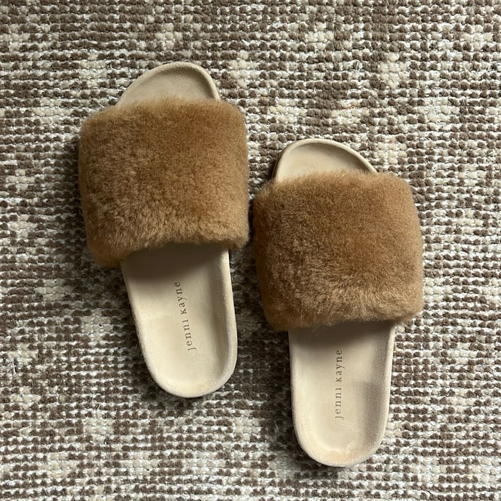 NWT Jenni Kayne Shearling Slide Sandals